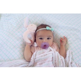 Ziggy Baby Muslin Baby Swaddle Blankets Large (3 Pack) Mint Blue and White Collection with Arrows and Stripes