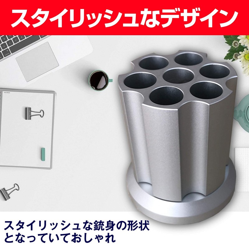 Felimoa Rotating Pen Holder Aluminum Alloy Pen Holder Pen Holder