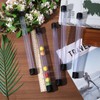 CHGCRAFT 5 Pcs Clear Plastic Rigid Tube with Black Lid