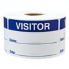 500 Visitor Pass/Blue and White Identification Stickers/Easy to Write On