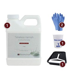 Timeless Archival Print Varnish Kit - 1 Pint, Glossy Finish, Best Canvas Coating, Certified Archival Quality, Includes Foam Roller, Mixing Cups, and Gloves Bundle
