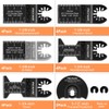 PECHAM 24PCS Universal Wood Metal Oscillating Multitool Quick Release Saw