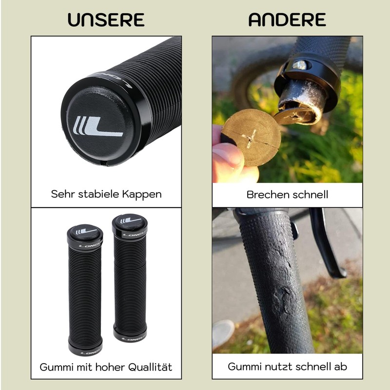LONGUS Handlebar Grip Loring, SZ, 2 x Double Lockring FA003834001