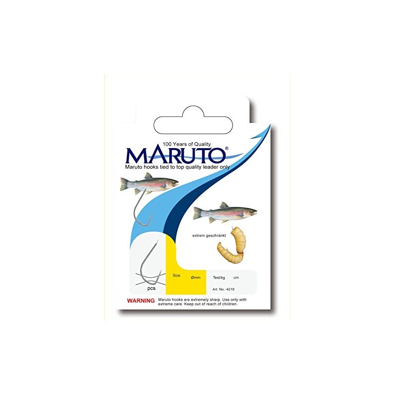 Maruto Bee Maggot Hooks Tied 75 cm 0.18 mm -