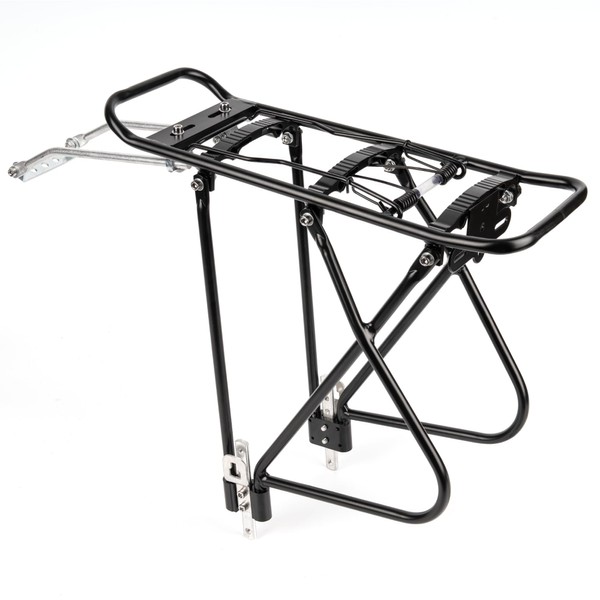Sigtuna Rear Bike Rack, Bike Cargo Rack Adjustable for Mountain Bikes, Bike Rack for Back of Bike, Fit 24-27.5" and 700C, Capacity Up to 110 lbs