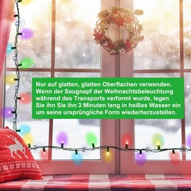 POEYMTK 120 x Suction Cups for Fairy Lights, Suction Cups with Cable Slot for Fairy Lights, Suction Cup Holder for Attaching Decorations and Mini Fairy Lights to Windows, Diameter 30 mm