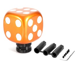 Car Modified Dice Gear Shift Knob Stick Lever Shifter Universal Orange