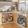2 Pack Under Sink Organizer, 2-Tier Pull Out Cabinet Organizer,