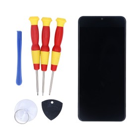 Screen Replacement Touch Display Digitizer Assembly with Frame Tools for A03S A037U US Version Phone Black