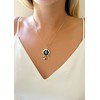 LESLIE BOULES Collar con colgante de oro de ojo malvado