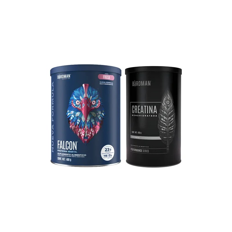 Birdman Proteína Falcon 480g + Creatina Monohidratada 450g