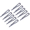 Apuxon U Shape Clear Durable Plastic Alligator Clips 100pcs Shirts