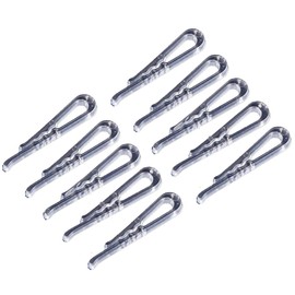 Apuxon U Shape Clear Durable Plastic Alligator Clips 100pcs Shirts Folding Ties Socks Pants Hold Garments in Place