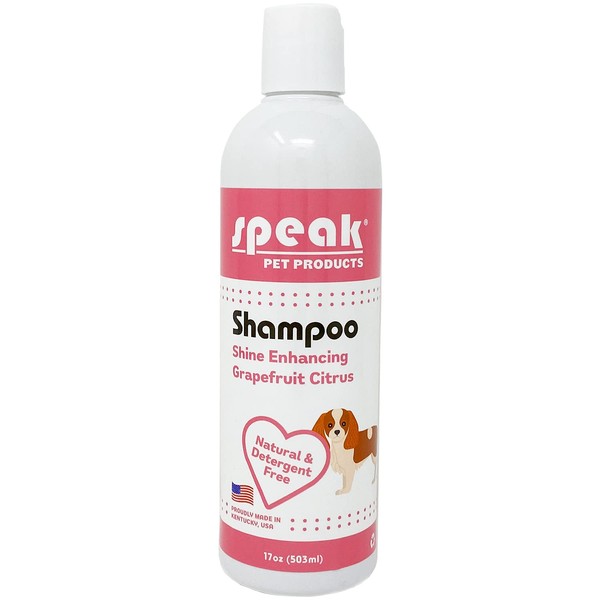 Speak Pet Products Shine Enhancing Dog Shampoo, Grapefruit Citrus, 17