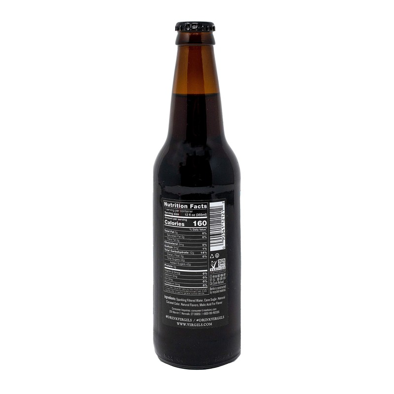 Virgil's Rootbeer Soda, 12 Ounce (24 Glass Bottles)