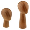 Abstract GFRP imitation Wooden Mannequin Manikin Head Model Hair Wigs