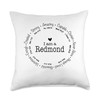 Redmond Family Name - Mom Name Mothers Day Throw Pillow