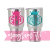 Crown Monogram Decal, Your Choice of Color & Style |
