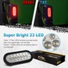 Partsam 2Pcs 6.3 inch Oval Led Stop Turn Tail Lights