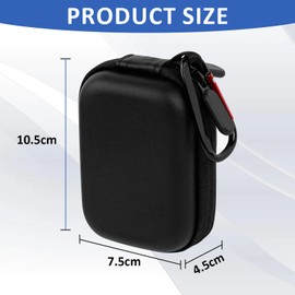 jinminamz Carry Case for DJI Accessories, Mini Carry Bag for DJI Osmo Action 5 Pro/4/3, Black Hard Shell Travel Bag for DJI Osmo Action 5 Pro, Drop-proof Pressure Container for Travel, Life Records