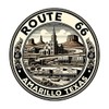 Route 66 Amarillo Texas Souvenir Destination Die Cut Decorative Flat