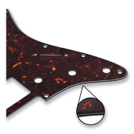 BexGears 11 Hole HSS Pickguard Scratch Plate Guitar BackPlate Set for Standard Guitar Part (4Ply Brown Tortoise Shell)