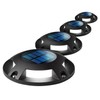 Home Zone Security 4 Packs Solar Deck Light Outdoor 20