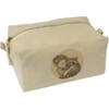 'Boy Sleeping with Raccoon' Canvas Wash Bag/Makeup Case (CS00043441)