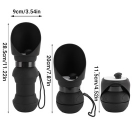 Portable 550ml Dog Water Bottle | Foldable Pet Travel Water Dispenser | Outdoor Pet Water Kettle with Leak-Proof Design | Compact Dog Drinking Bottle