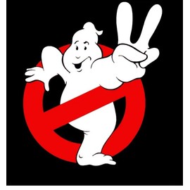 GHOSTBUSTERS 18” Ghostbusters 2 Movie Ghost Logo 1 Removable Auto Decal MAGNET Made In USA