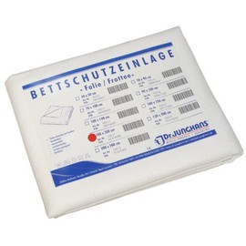 Dr. Junghans Medical 10217 Mattress / Moisture Protection Bed Protector Insert Film / Terry Cloth 100 x 200 cm