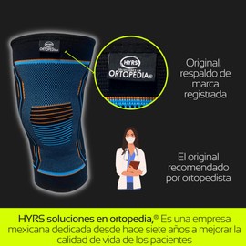 HYRS Rodillera Elástica Antideslizante Compresión Ejercicio Unisex Azul T:M