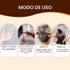 Meidu Champú Tinte Cabello Marrón Oscuro Gris Semipermanente Color Mujeres