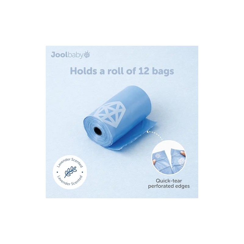 Jool Baby Dispensador de bolsas de pañales desechables + 3