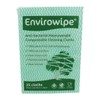 EcoTech EWF25G Envirowipe Compostable Folded Cloth, Green (pack of 25),50