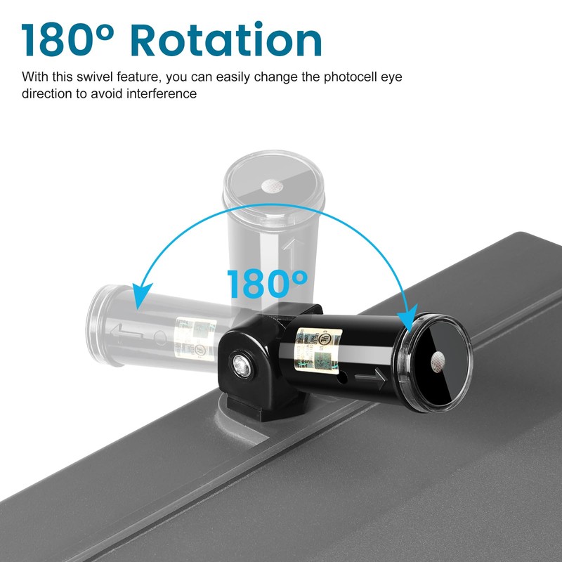 Outdoor Photocell Sensor, Dusk to Dawn Day Night Swivel Mount
