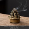 Chinese Chinese Bronze Boshan Burner - Mountain Symbol Incense Burner