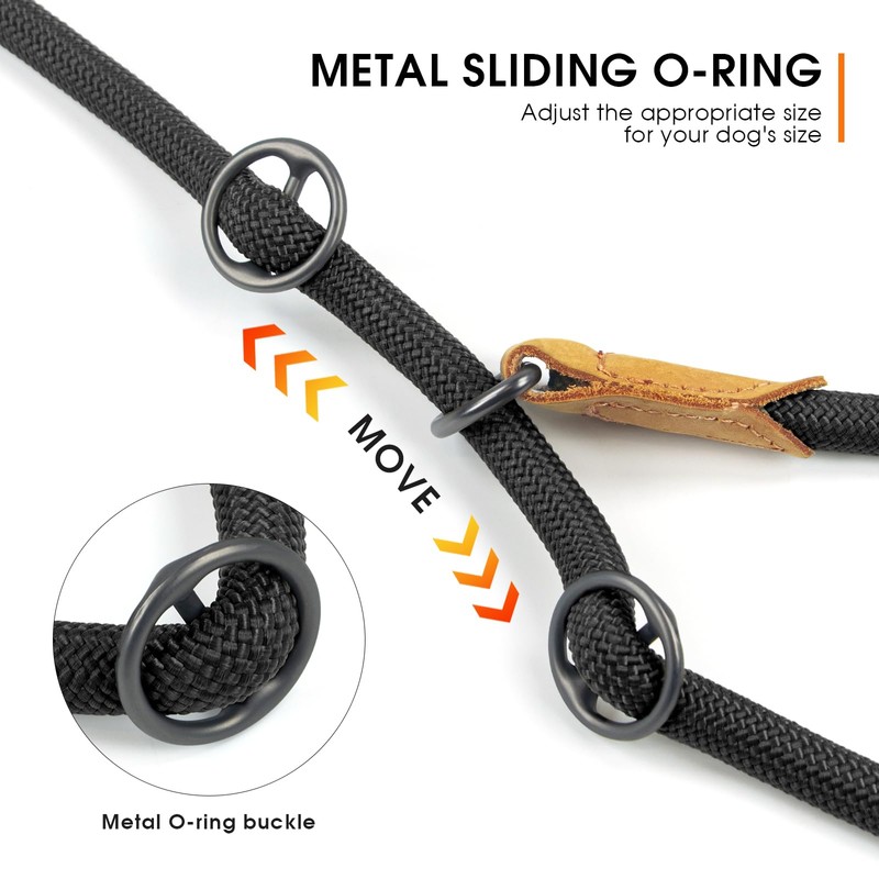 Wolfone Slip Lead Dog Leash - Heavy Duty Rope Leash