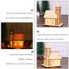 IMIKEYA Christmas Village House Wooden Luminous Led House Village Mini