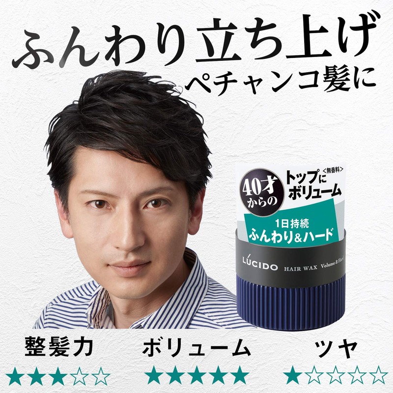 Lucido Hair Wax, Volume & Hard, 2.8 oz (80 g)