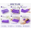 Purple Memory Foam Contour Pillow with Breathable Air Layer, Water