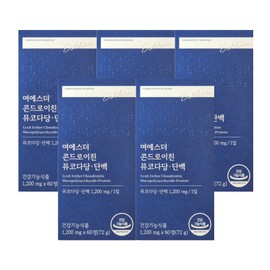 Esther Formula Yeo Esther Chondroitin Mucopolysaccharide Protein 1200mg 60 tablets 5 boxes / 에스더포뮬러 여에스더 콘드로이친 뮤코다당 단백 1200mg 60정 5박스