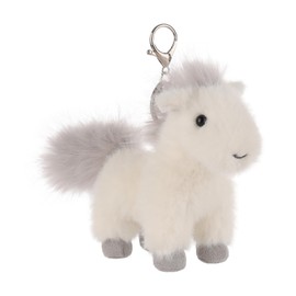 Apricot Lamb Whild Pony Horse Cute Keychain, Soft Stuffed Plush Keychain Toys for Kids’ Backpack, Purse, 5.2 Inches