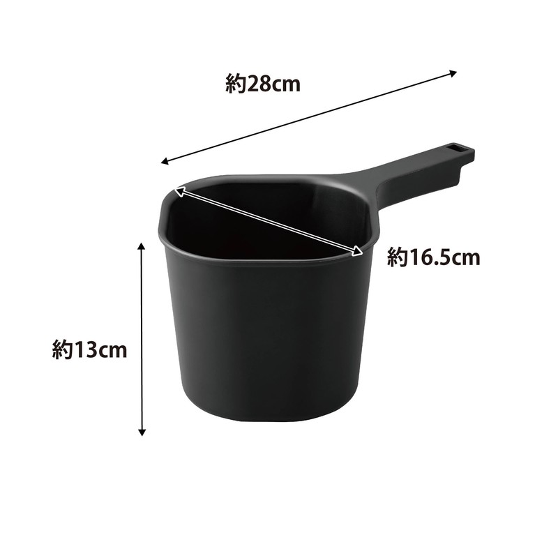 Yamazaki 3608 Magnetic Handbag, Black, Approx. 6.5 x 11.0 x