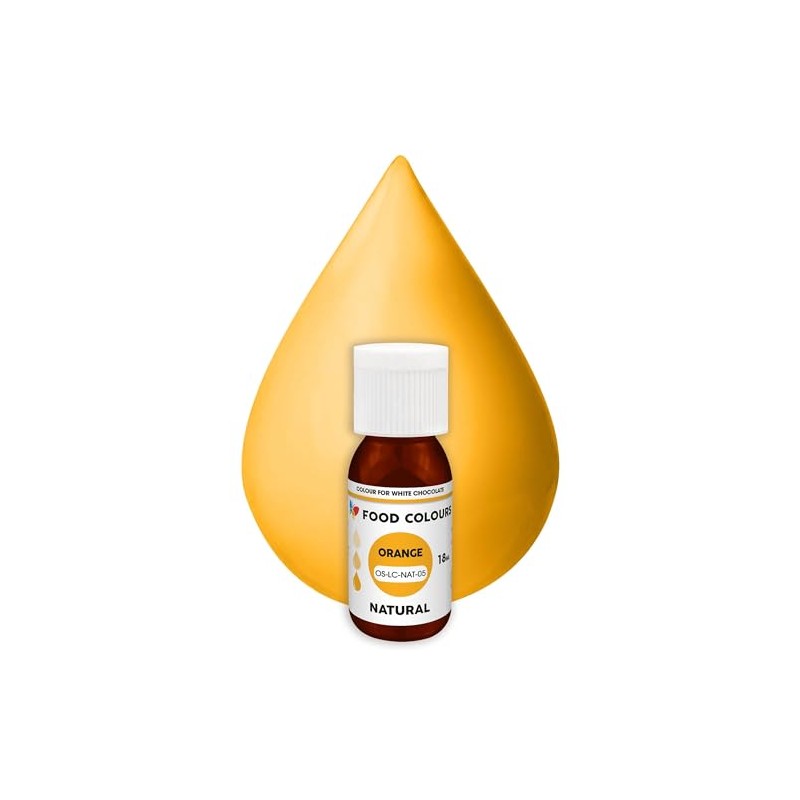 Food Colours Natural Liquid Food Colouring - Orange 18ml