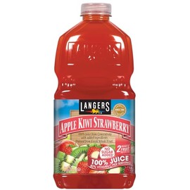 Langers 100% Juice with Vitamin C, Apple Kiwi Strawberry, 64 Fl Oz (Pack of 8)