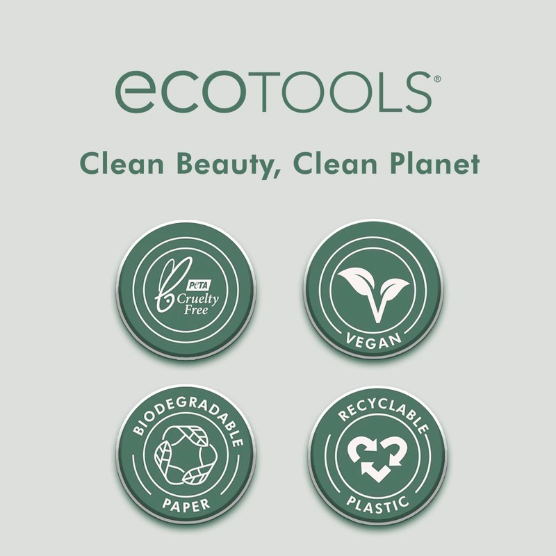 Ecotools Delicate Bath Sponge, Green, White and Gray; Rich Lather,