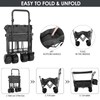 AthLike Collapsible Wagon Folding Garden Cart w/Removable Canopy, Extra Large