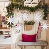 BestoFun 5 PCS White Paper Star Lanterns Hanging Stars Christmas