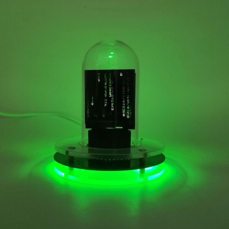 Nixie Tube Clock, 1.54 Inch IPS LCD Screen Weather Display